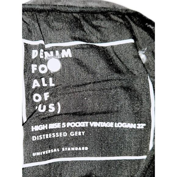 Universal Standard Women's High-Rise 5 Pocket VintageLogan Jeans In Gray… - Picture 3 of 4